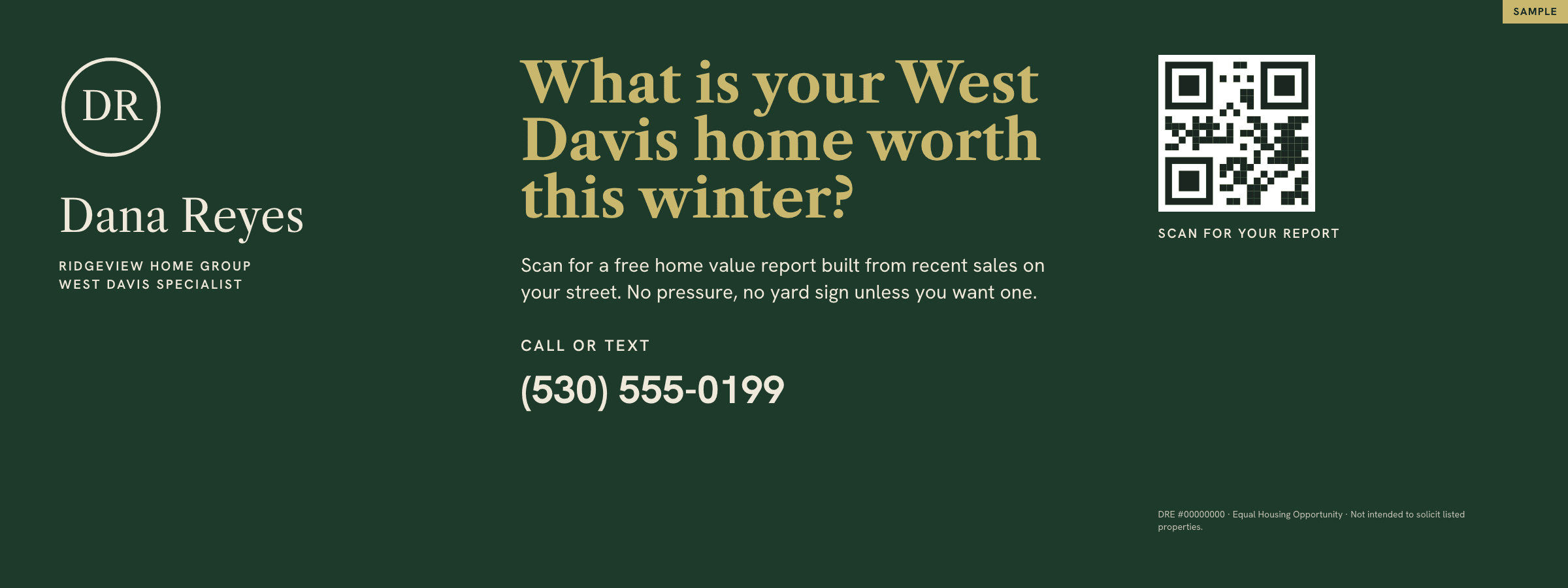 Sample Back Cover Feature ad (fictional business)