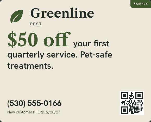 Sample Standard ad (fictional business)
